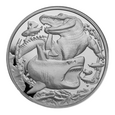 Srebrna moneta Apex Predators: Rekin vs Krokodyl, 1 oz, 2022