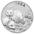 Srebrna moneta Quokka, 1 oz, 2022