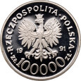 #M Polska, 100000 zł 1991, Żołnierz Polski- Bitwa o Anglię '40