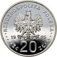 Polska, III RP, 20 złotych 1995, 50 rocznica powstania ONZ