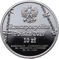 Polska, III RP, 10 złotych 2019, 75. rocznica zagłady Romów i Sinti