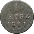 #Aj# Polska, Księstwo Warszawskie, 1 grosz 1811 IS