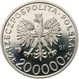 Polska, 200000 złotych 1991, Gen. Leopold Okulicki 