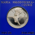 Polska, PRL, 100 złotych 1974, Maria Skłodowska - Curie, Próba