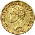 Włochy, Karol Feliks, 20 lirów, 1827