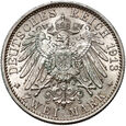 Niemcy, Prusy, Wilhelm II, 2 marki 1913 A, 25-lecie panowania