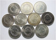 Francja, zestaw 10 x 50 franków 1975- 1978