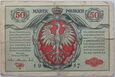 04. Polska, 50 mkp 1916, Biletów/jenerał, seria A