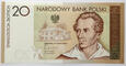 Polska, III RP, 20 złotych 2009, Juliusz Słowacki