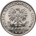 #AM# PRL, 1000 zł 1987, Zimowe Igrzyska Olimpijskie, próba, nikiel