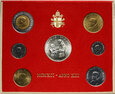 33. Watykan, zestaw 7 monet, od 10 do 1000 lirów, 1991