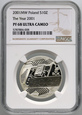 Polska, III RP, 10 złotych 2001, Rok 2001, NGC PF68 Ultra Cameo