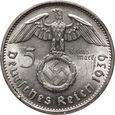 Niemcy, III rzesza, 5 marek 1939 E, Paul von Hindenburg