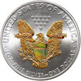 USA, 1 dolar 2009, Srebrny orzeł, złocony, uncja Ag