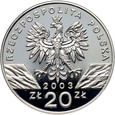 Polska, III RP, 20 złotych 2003, Węgorz europejski