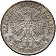 591. Polska, II RP, 5 złotych 1934, Głowa kobiety