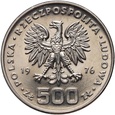 #AM# Polska, PRL, 500 zł 1976, Tadeusz Kościuszko, próba, nikiel