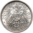 Niemcy, Prusy, Wilhelm II, 2 marki 1913 A, 25-lecie Panowania