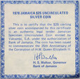 Jamajka, 25 dolarów 1978, 25. rocznica koronacji Elżbiety II