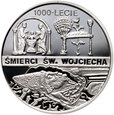 1653. Polska, III RP, 10 zł 1997, 1000-lecie śmierci św. Wojciecha