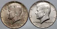 #AJ# USA, 2 x 1/2 dolara 1964, 1966, Kennedy