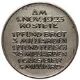 Niemcy, Weimar, medal na pamiątkę hiperinflacji typ II, 1923 #AJ#