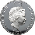 Niue, 10 dolarów 2022, Wielka Piątka Ameryki Północnej