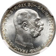 Austria, Franciszek Józef I, 1 korona 1912, NGC MS66, MAX NOTA