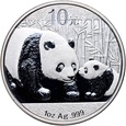 #AO# Chiny, 10 juanów 2011, Panda, uncja srebra