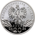 #AJ#  Polska, III RP, 20 złotych 2008, Sokół wędrowny 