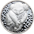 Australia, Elżbieta II, dolar 2007, Koala, uncja srebra