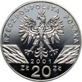 Polska, III RP, 20 złotych 2001, Paź królowej