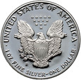 USA, 1 dolar 1988 S, Silver Eagle, stempel lustrzany (proof)
