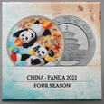 Chiny, 10 yuanów 2022, Panda, Four Seasons - Summer