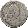 #AK# Polska, August III, 1/6 talara 1763 FWóF, Drezno