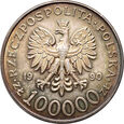 #AK# Polska, III RP, 100000 złotych 1990, Solidarność, typ A