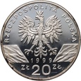 Polska, III RP, 20 złotych 1999, WIlki #M