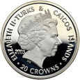 54. Turks i Caicos, 20 crown, 2003, Edward II #P