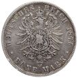 109. Niemcy, Prusy, Wilhelm, 5 marek 1875 B
