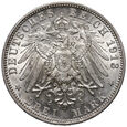 Niemcy, Saksonia-Meiningen, Jerzy II, 3 marki 1913 D