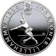 Norwegia, Harald V, 100 koron 1993, Olimpiada Lillehammer 1994