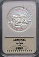 #AJ# Armenia, 100 dram 2006, Żbik Kaukaski, GCN PR69