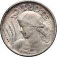#B02# II RP, 2 złote 1924, Filadelfia, Żniwiarka, odwrotka