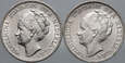 #Aj# Holandia, Wilhelmina, 2 x 1 gulden 1939, 1940