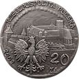 Polska, III RP, 20 złotych 2002, Zamek w Malborku