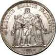 Francja, 5 franków 1873 A, Paryż, Herkules