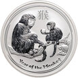 Australia, 8 dolarów 2016, Rok małpy, 5 uncji srebra