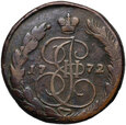 190. Rosja, Katarzyna II, 5 kopiejek 1772 EM, Jekaterynburg