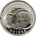 Polska, III RP, 10 złotych 2000, 1000 lat zjazdu w Gnieźnie