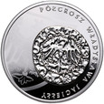 Polska, III RP, 20 złotych 2015, Półgrosz Władysława Jagiełły